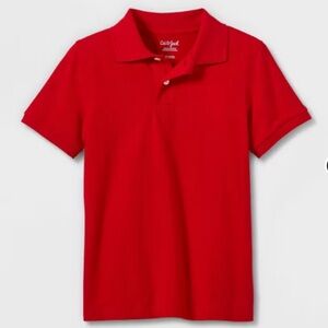 Cat & Jack Polo Red Short Sleeve Shirt